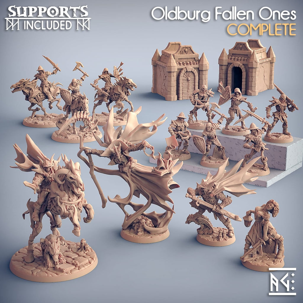 3D Printed Artisan Guild Mausoleum Terrain Oldburg Fallen Ones 28mm 32mm
