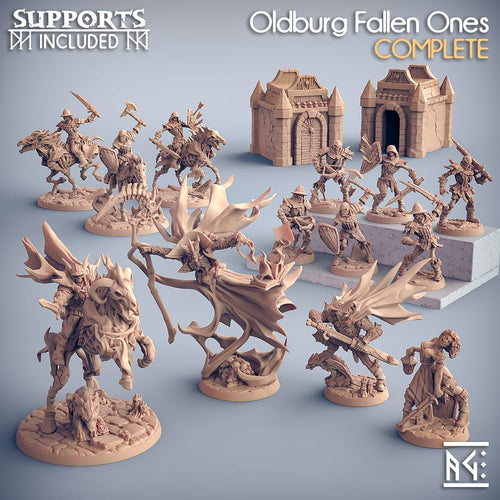 3D Printed Artisan Guild Mausoleum Terrain Oldburg Fallen Ones 28mm 32mm
