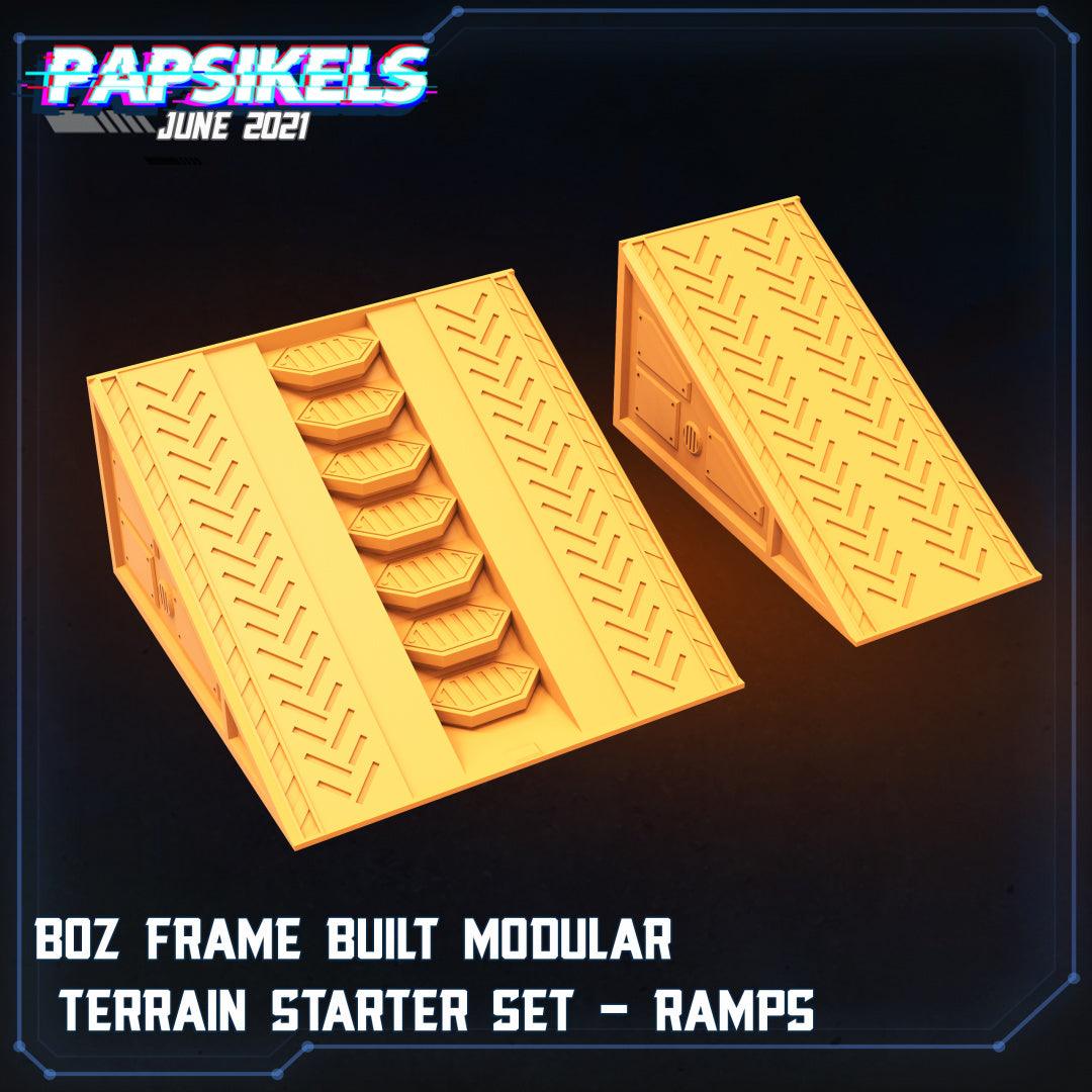 3D Printed Papsikels Boz Frame Built Modular Terrain Starter Set Aliens vs Humans Part 2 28mm 32mm