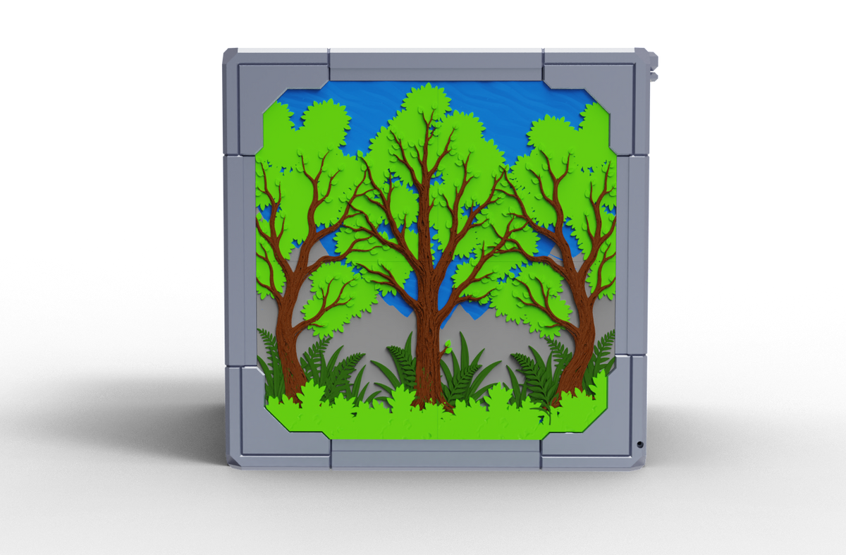 2D Fantasy Forrest Theme for GridCube